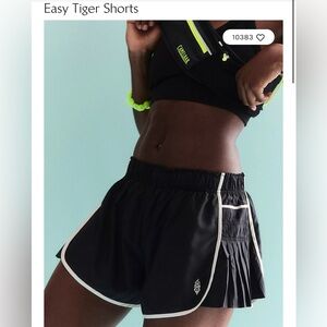 Free people movement easy tiger shorts black